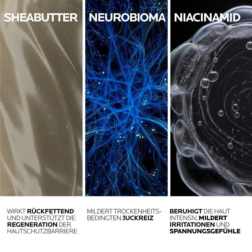 Inhaltsstoffe: Sheabutter, Neurobioma, Niacinamid in La Roche-Posay Lipikar Balsam AP+M.