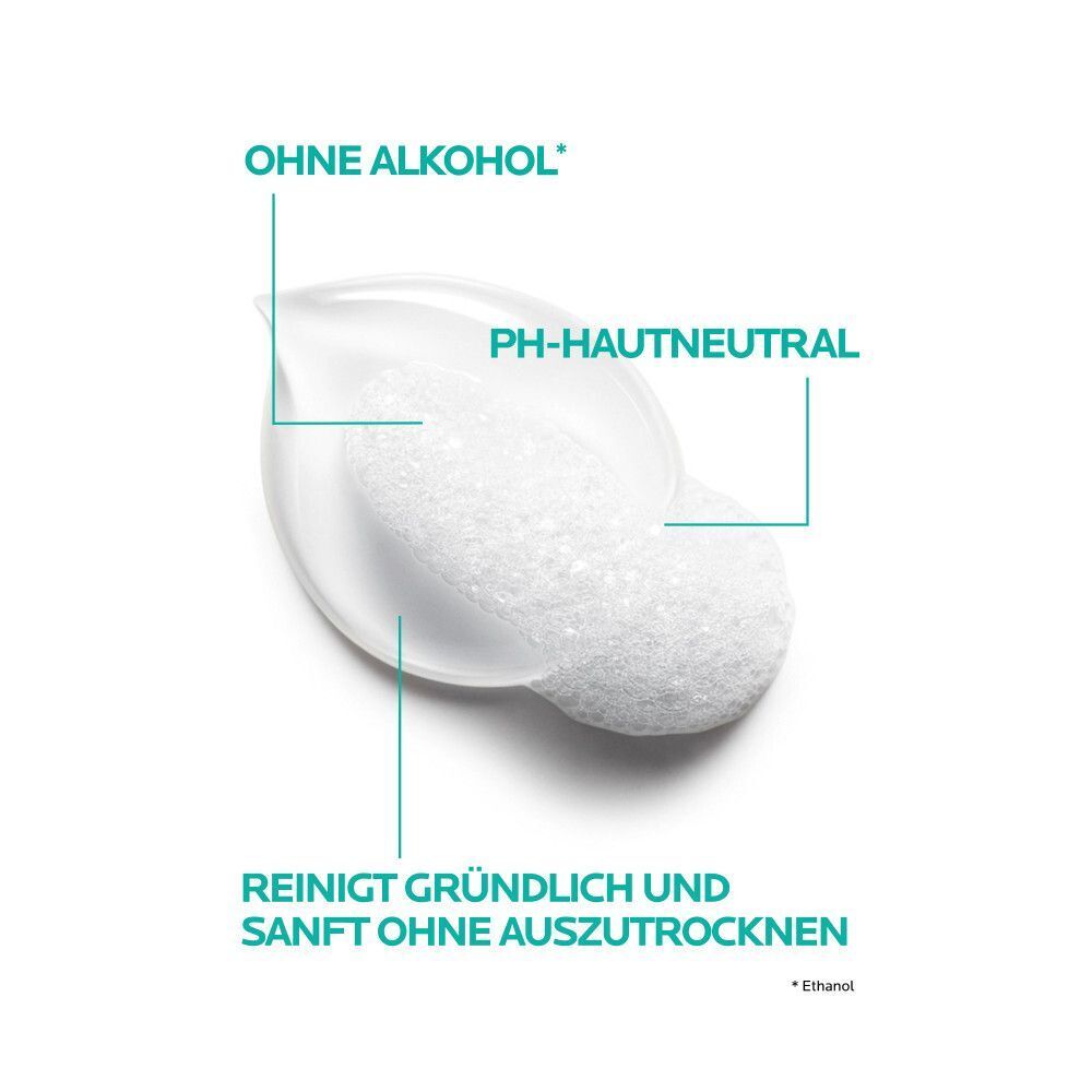 La Roche Posay Effaclar Reinigungsgel: Ohne Alkohol, pH-hautneutral. Reinigt gründlich und sanft ohne auszutrocknen.
