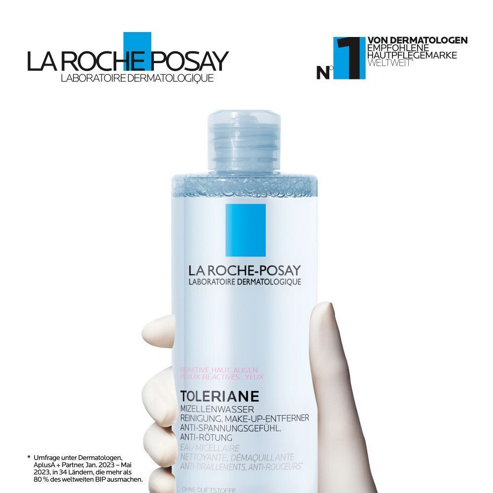 La Roche-Posay Mizellenwasser, empfohlen von Dermatologen weltweit.