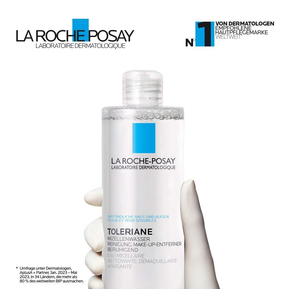 La Roche Posay Mizellenwasser, empfohlen von Dermatologen weltweit.