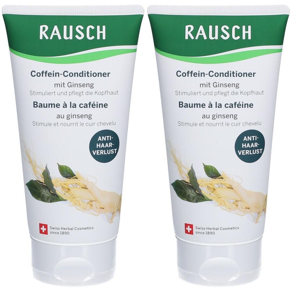 Zwei Tuben RAUSCH Coffein-Conditioner mit Ginseng. Anti-Haarverlust.