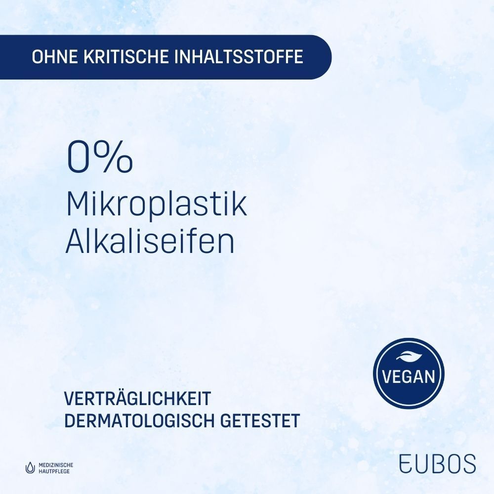 EUBOS Basis Pflege: Ohne Mikroplastik, Alkaliseifen. Dermatologisch getestet, Vegan.
