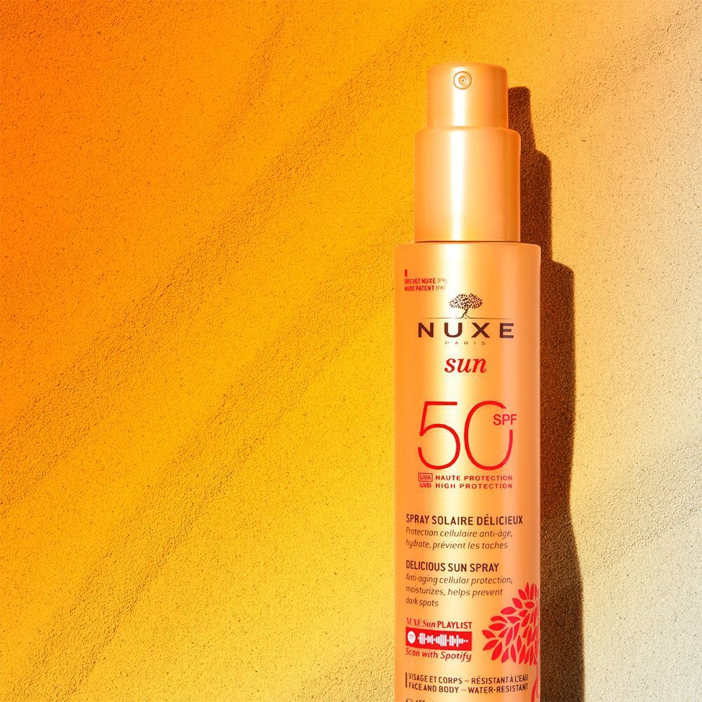 Nuxe Sun Sonnenspray LSF 50 mit Zerstäuber.
