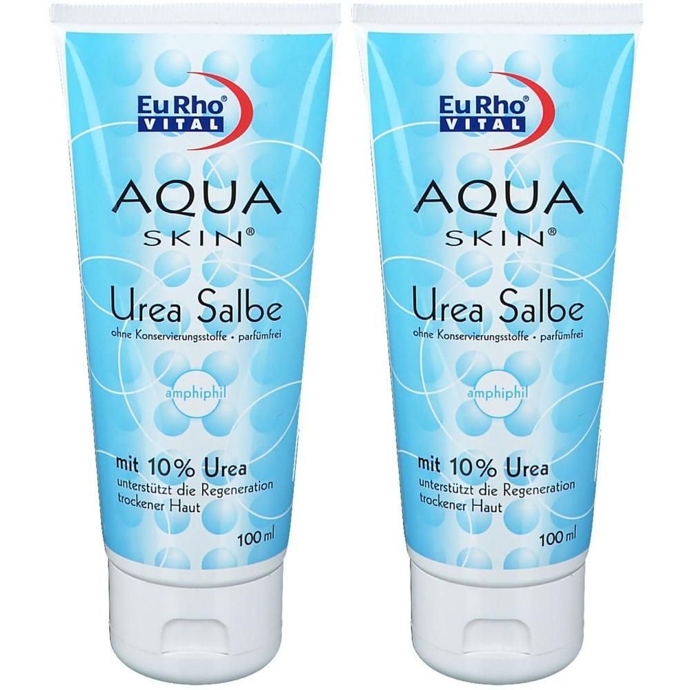 Zwei Tuben Aqua Skin Urea Salbe mit 10% Urea, 100ml.