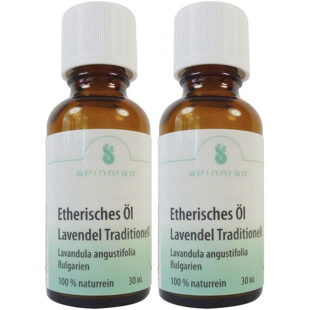 Zwei Flaschen ätherisches Lavendelöl, 30 ml, 100% naturrein.