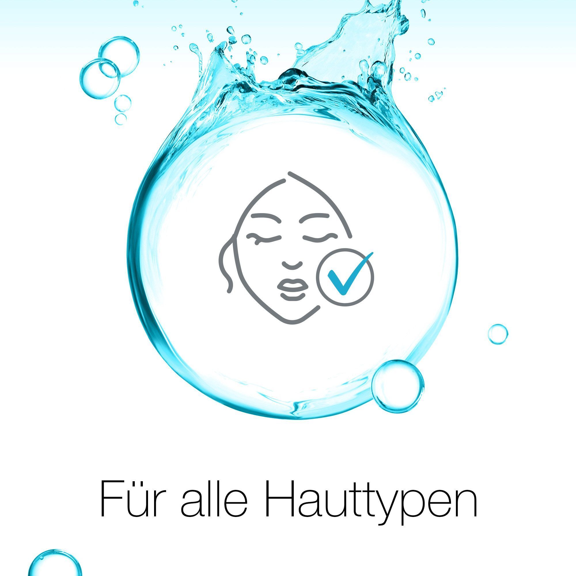 Für alle Hauttypen geeignet.