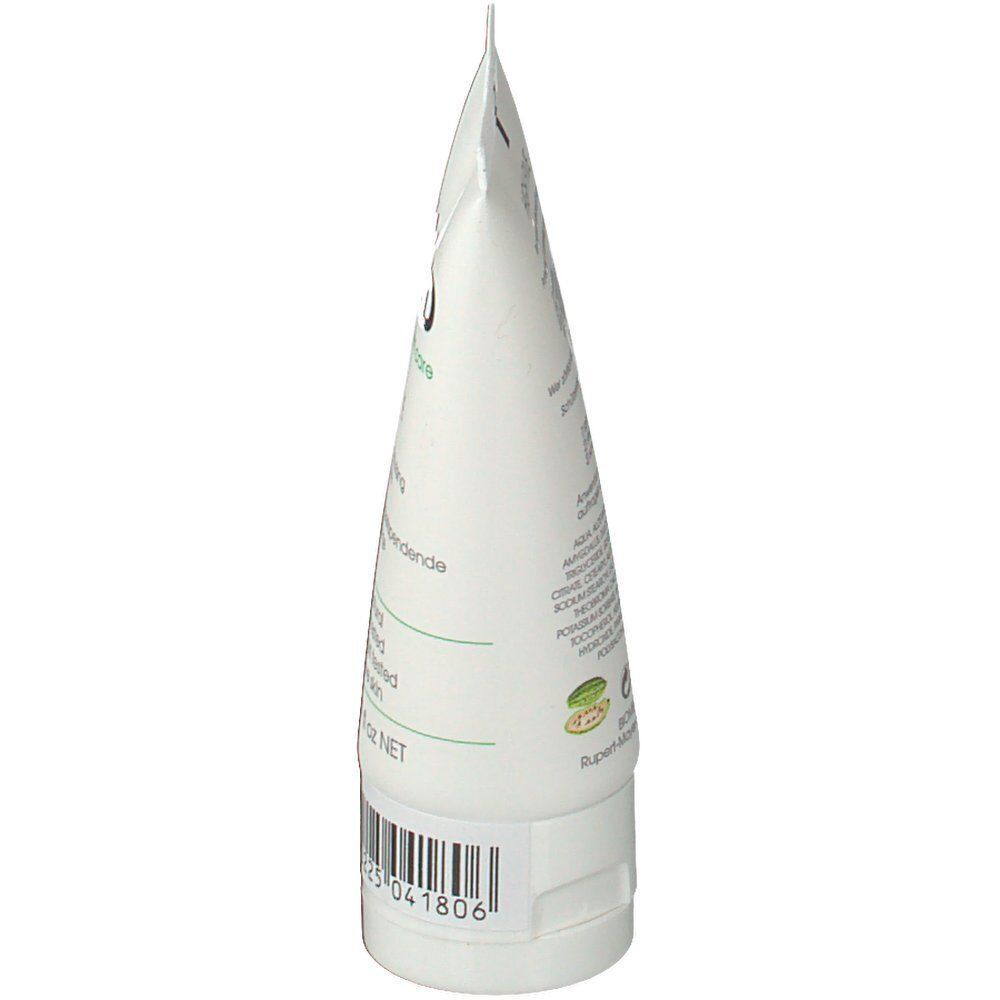 Seite einer Tube BIOMD High Five Handcreme mit Inhaltsstoffen.