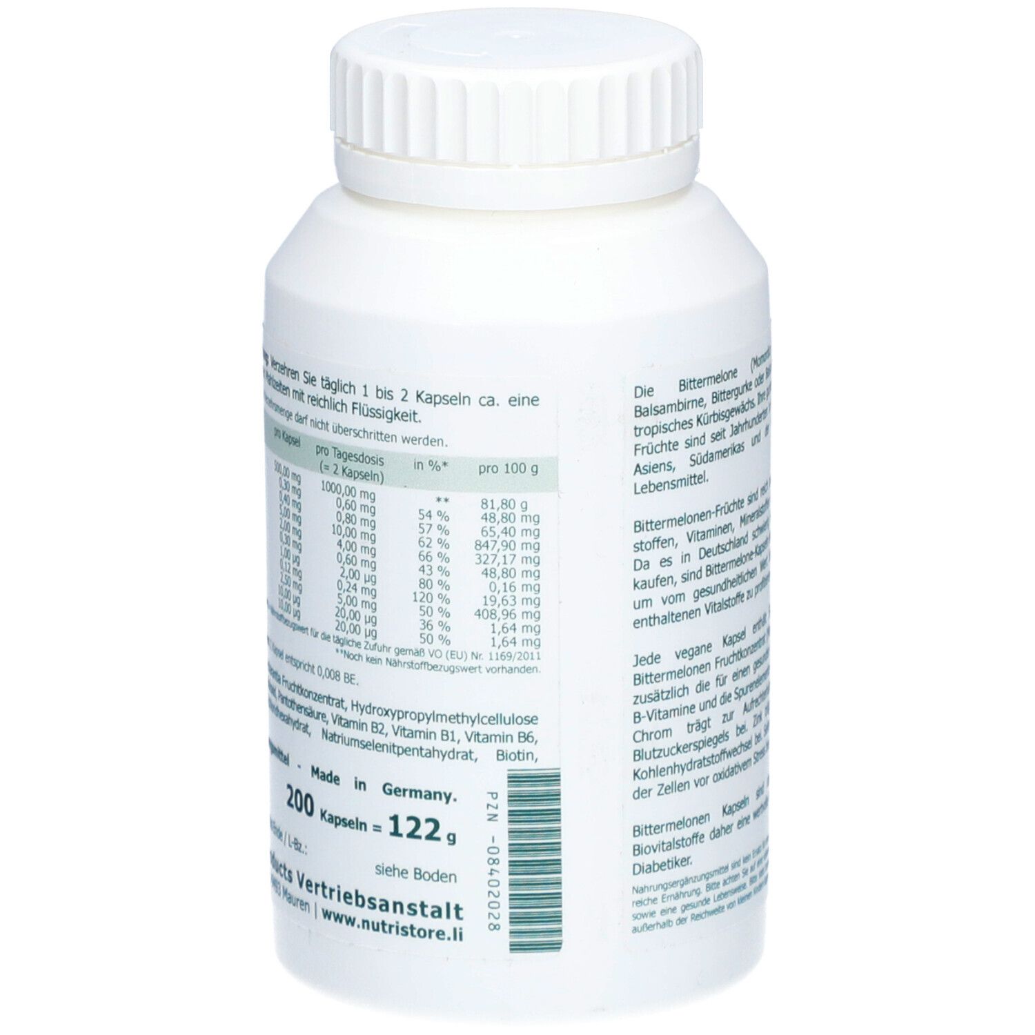 BITTERMELONE 500 mg vegetarisch Kapseln