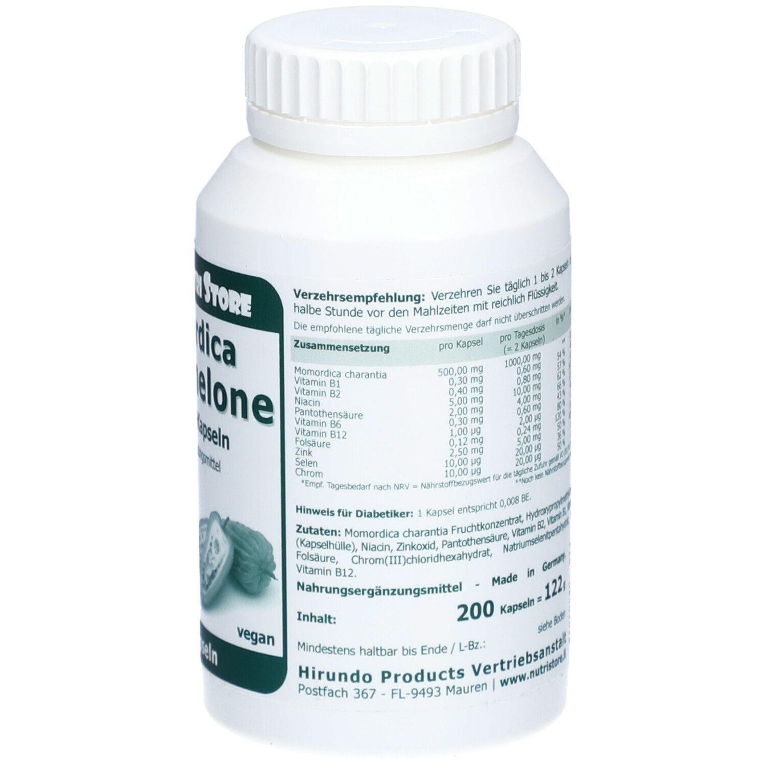 BITTERMELONE 500 mg vegetarisch Kapseln