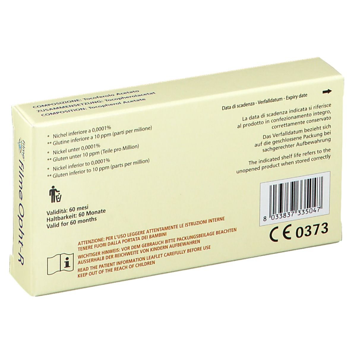 FILME opht-R Augentropfen Einzeldosispipetten