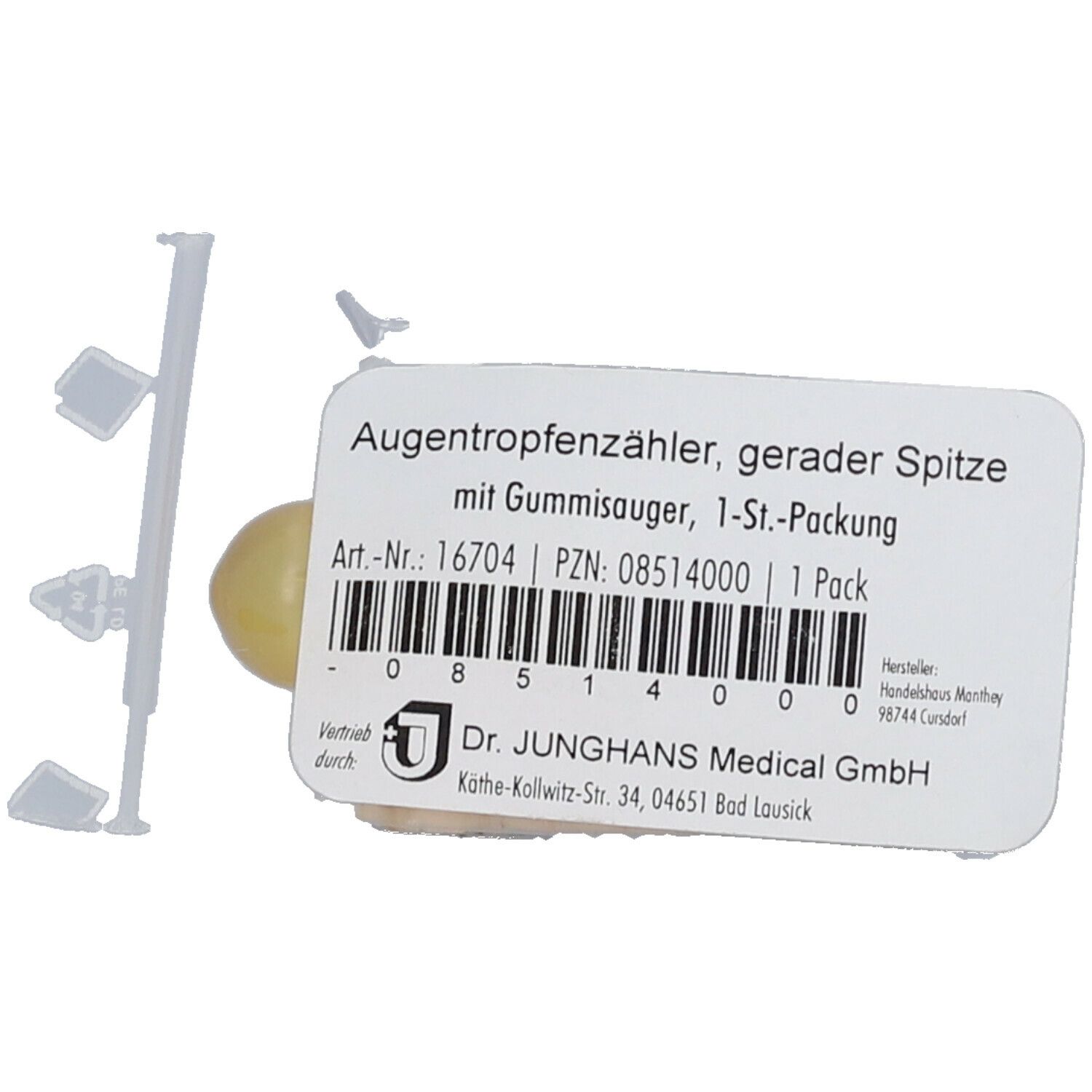 Augentropfenzähler gerade Spitze