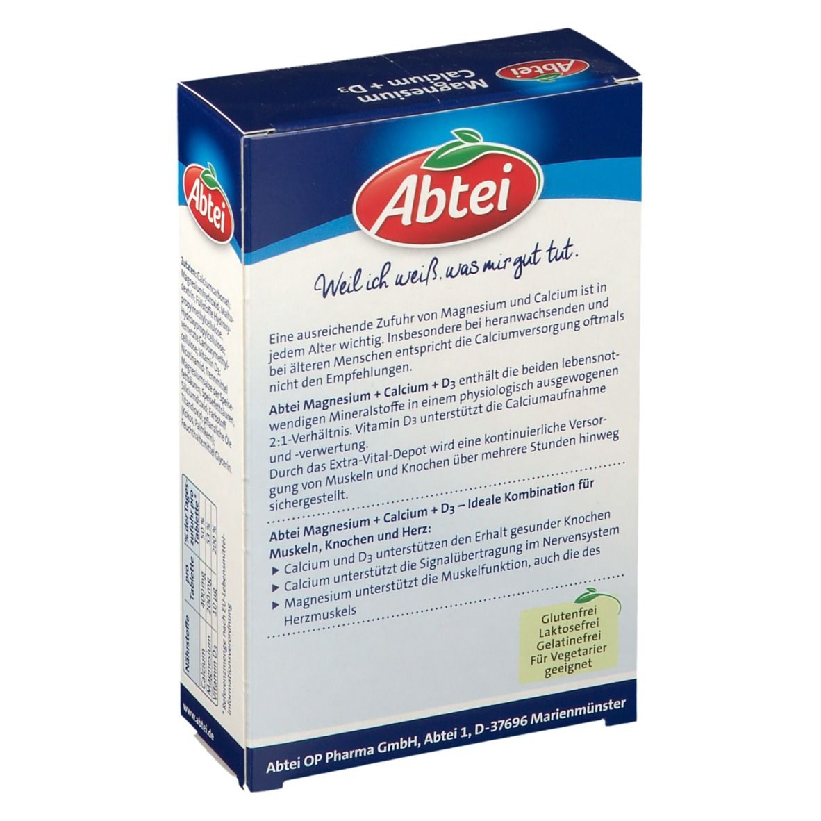 Abtei Magnesium Calcium + D3