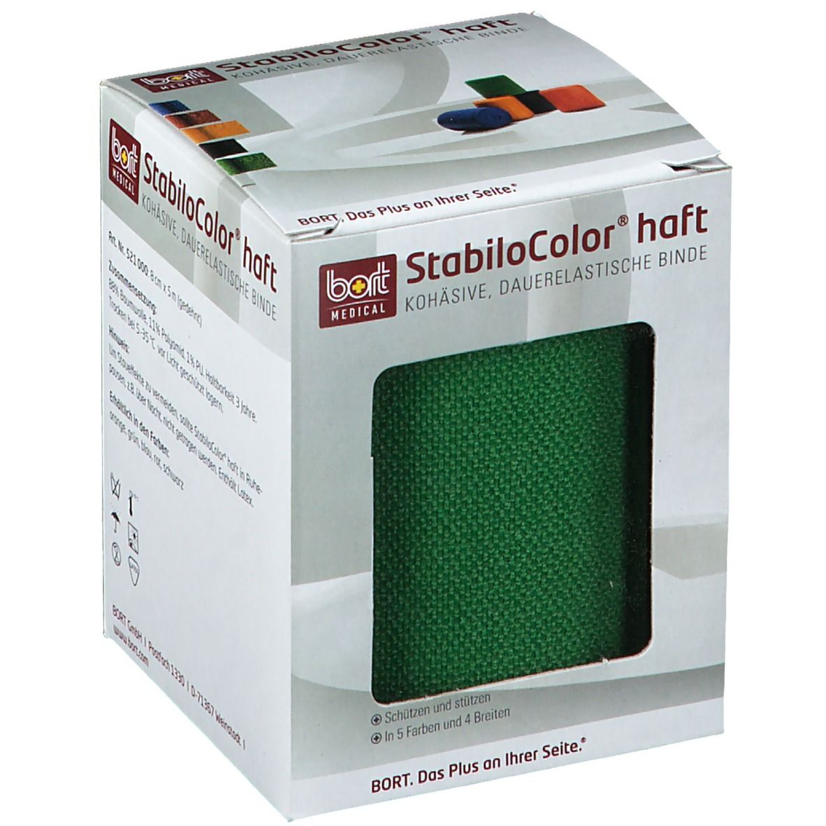 BORT StabiloColor® haft Binde 8 cm grün