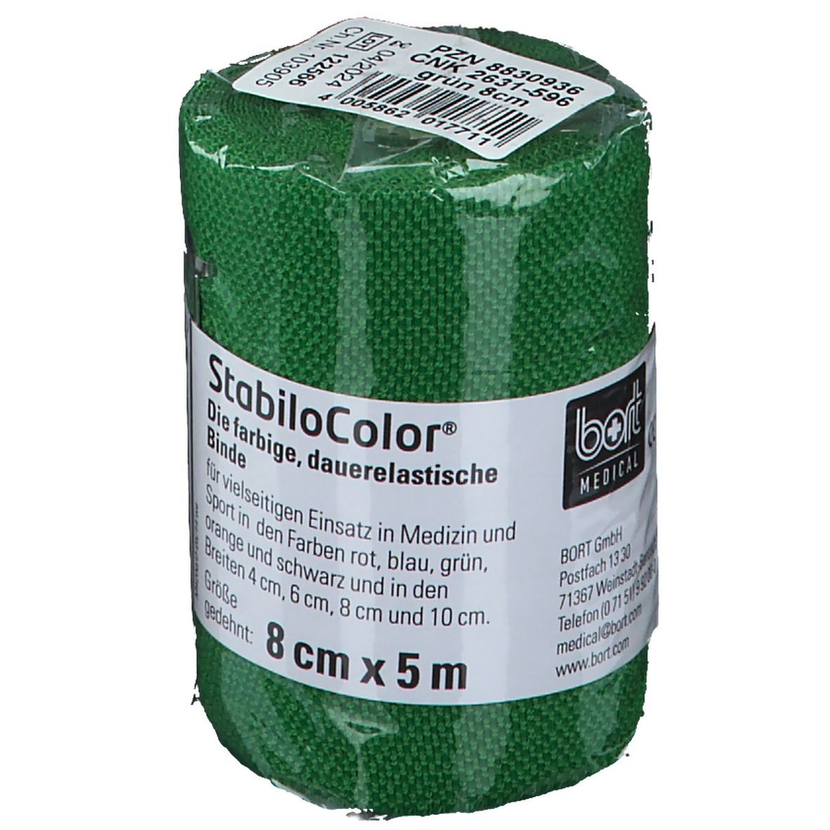 BORT StabiloColor® Binde 8 cm grün