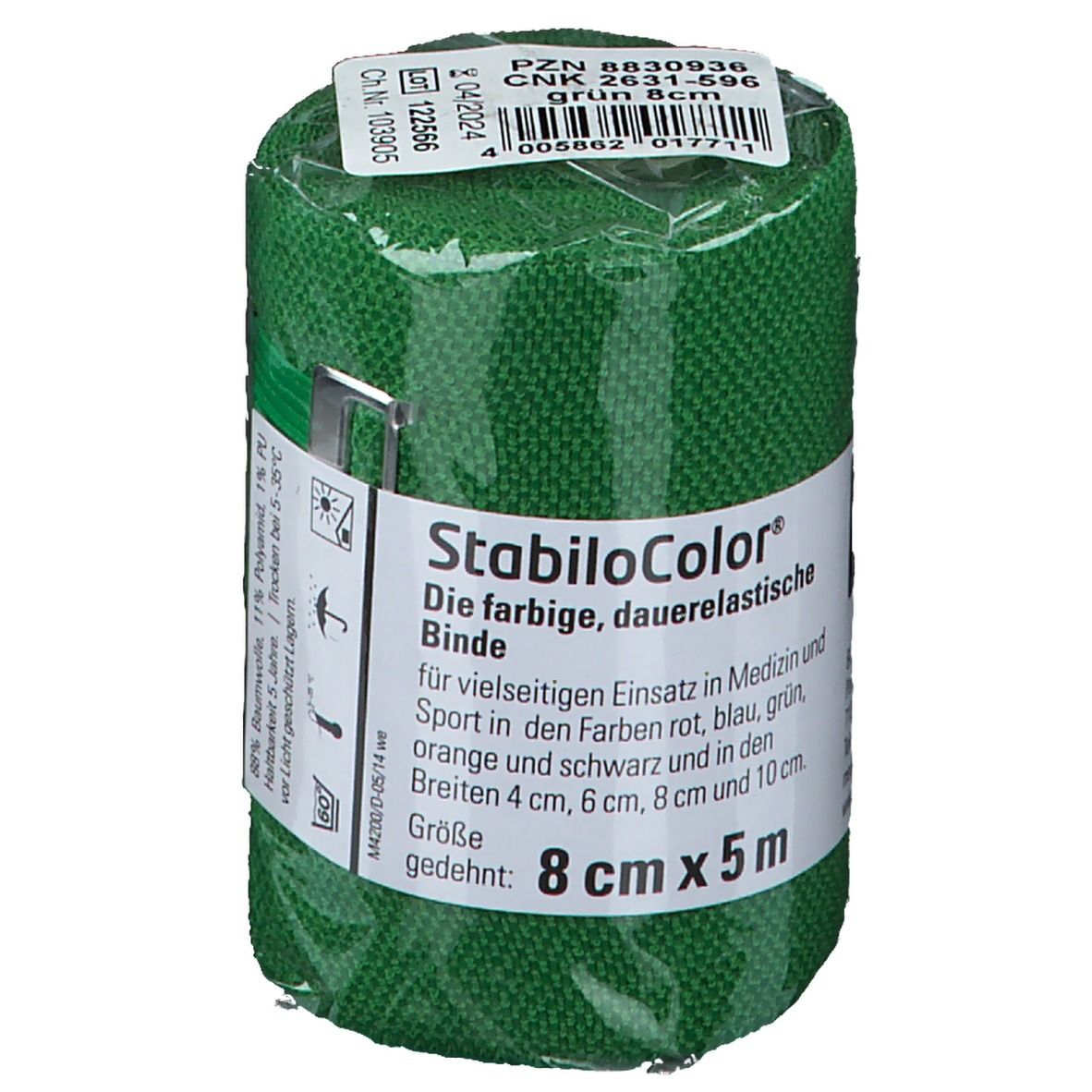 BORT StabiloColor® Binde 8 cm grün