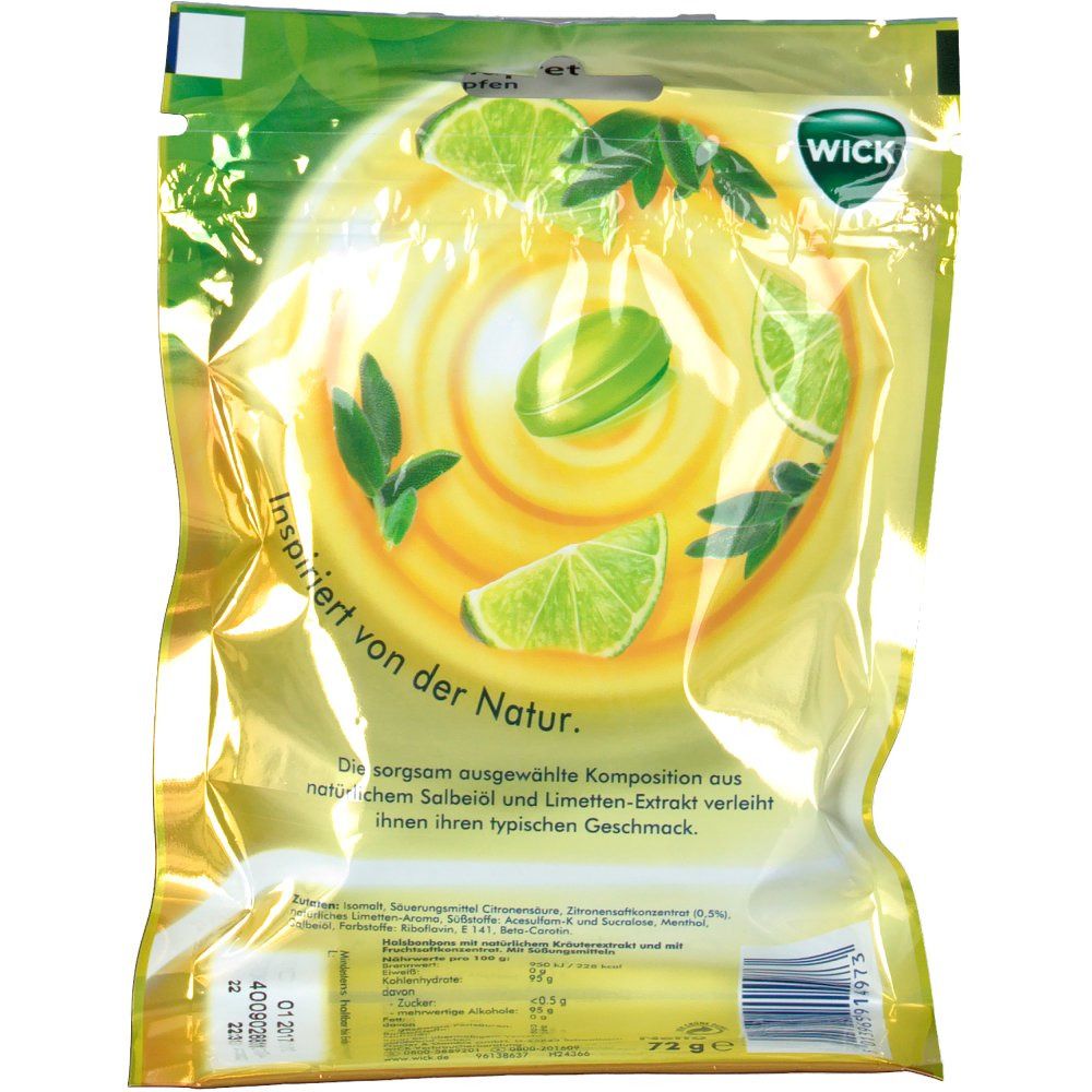 WICK Limette & Salbei ohne Zucker