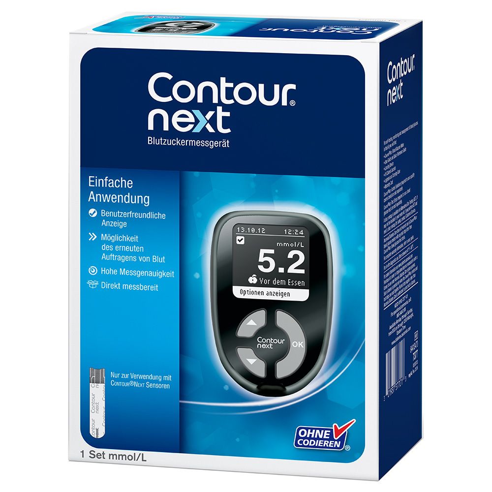 CONTOUR® NEXT Blutzuckermessgerät Set mmol/l