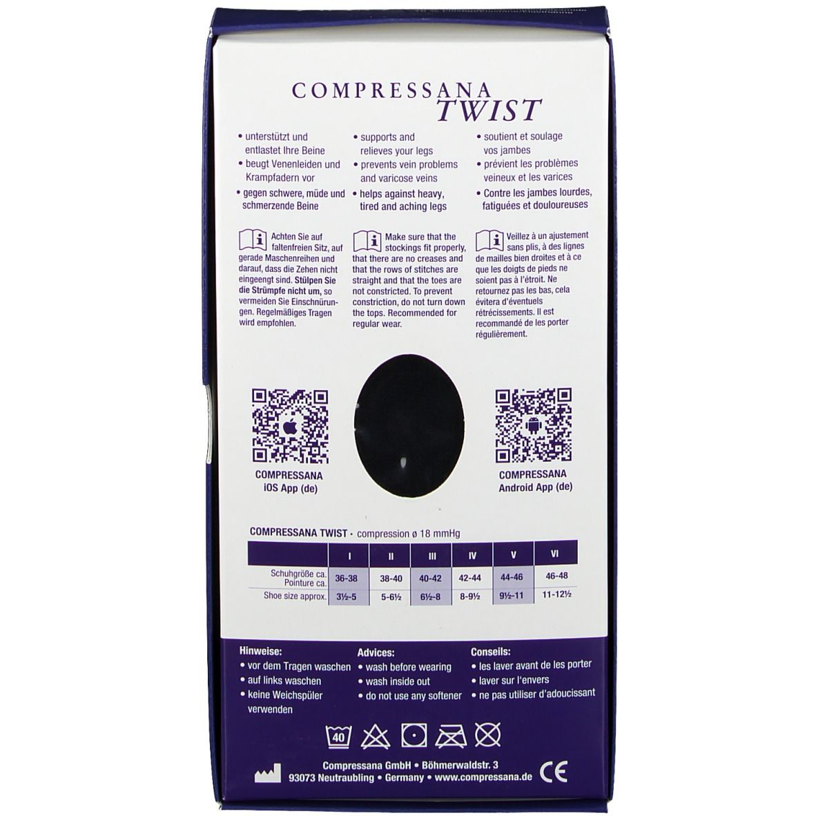 COMPRESSANA Twist Stützstrümpfe