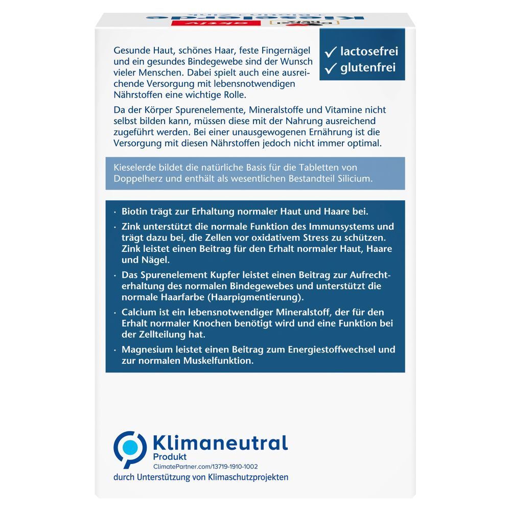 Doppelherz® aktiv Kieselerde + Biotin + Zink Tabletten