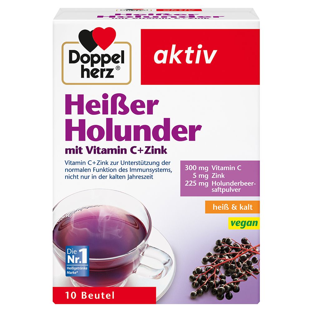 Doppelherz® aktiv Heißer Holunder mit Vitamin C + Zink