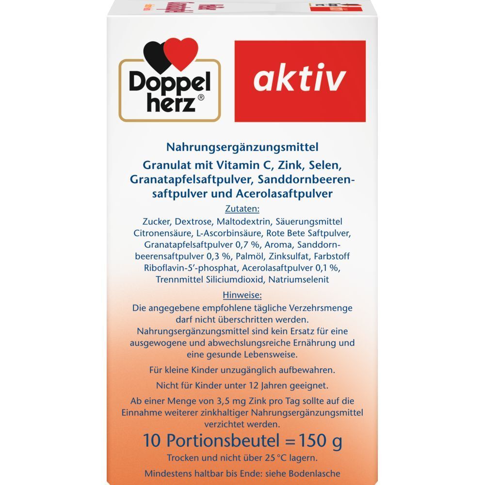 Doppelherz® aktiv Heißer Granatapfel + Sanddorn + Acerola