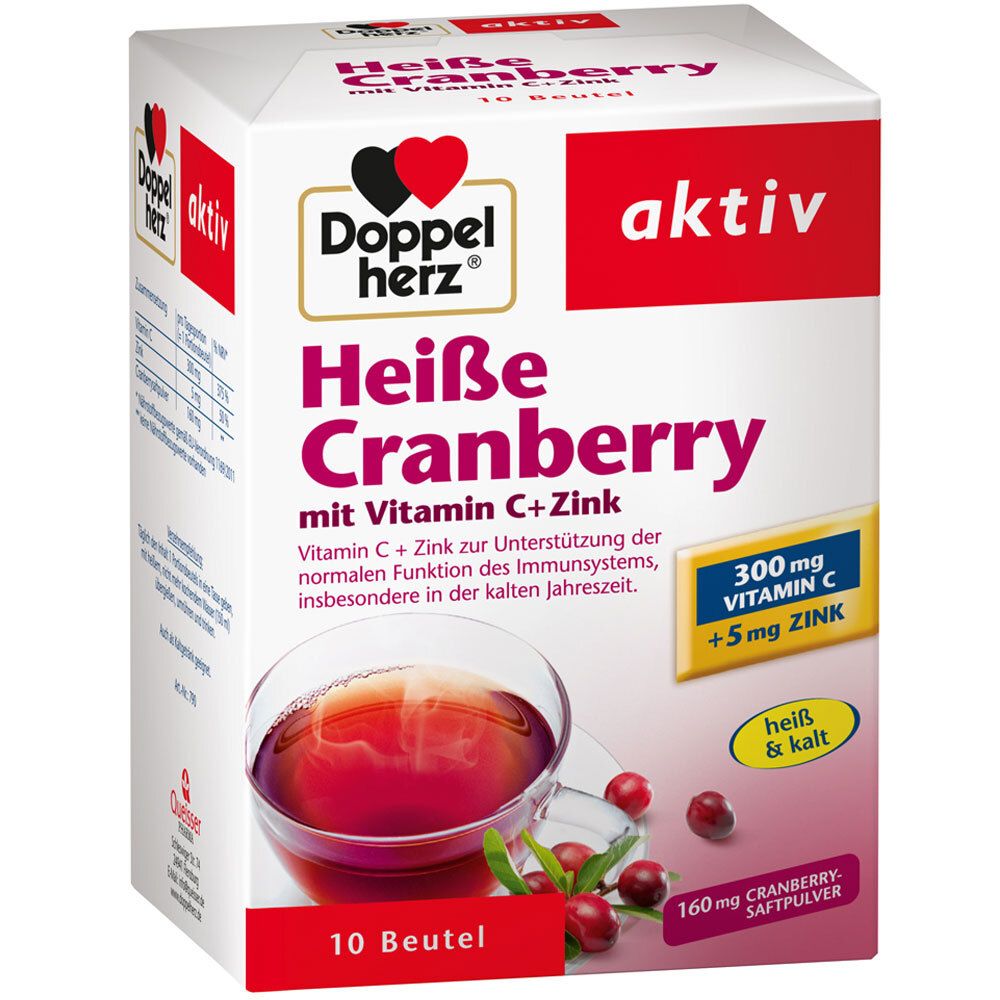 Doppelherz® aktiv Heiße Cranberry mit Vitamin C + Zink