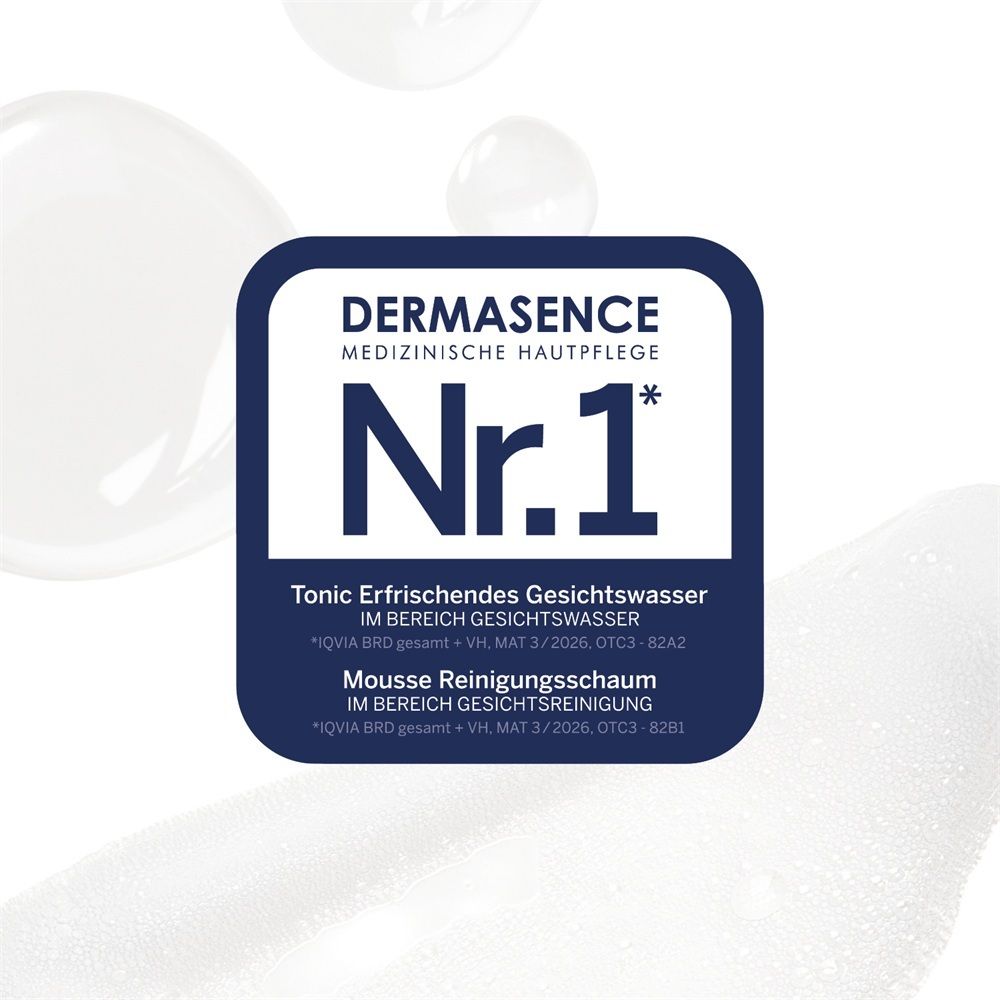 DERMASENCE Nr. 1 Siegel für Tonic und Mousse Reinigungsschaum.