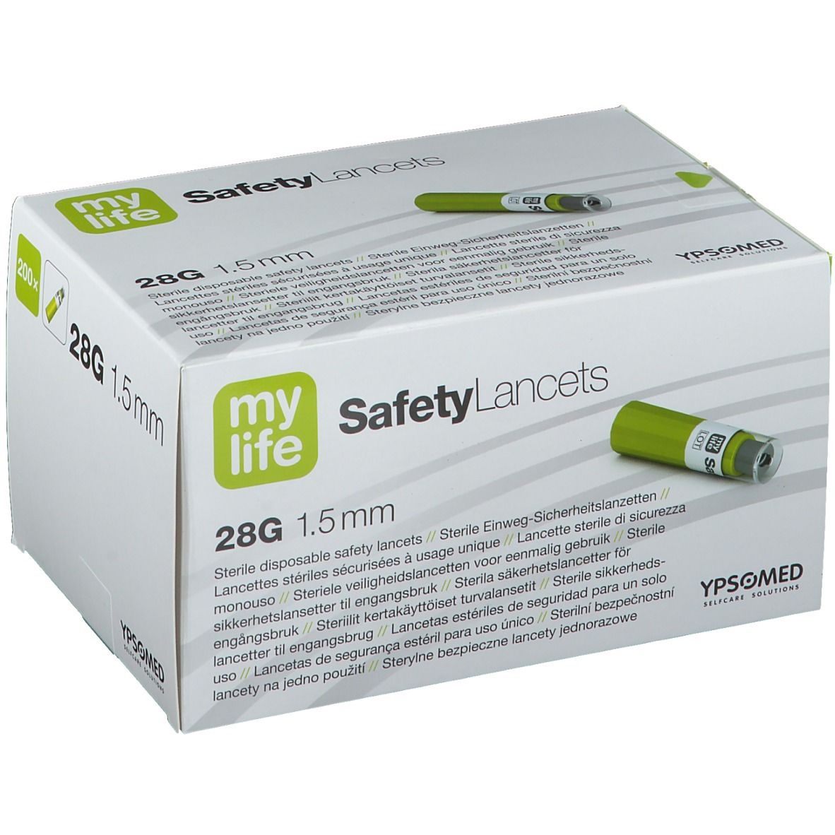 mylife SafetyLancets Comfort Sicherheitsnadeln 28G 1,5 mm