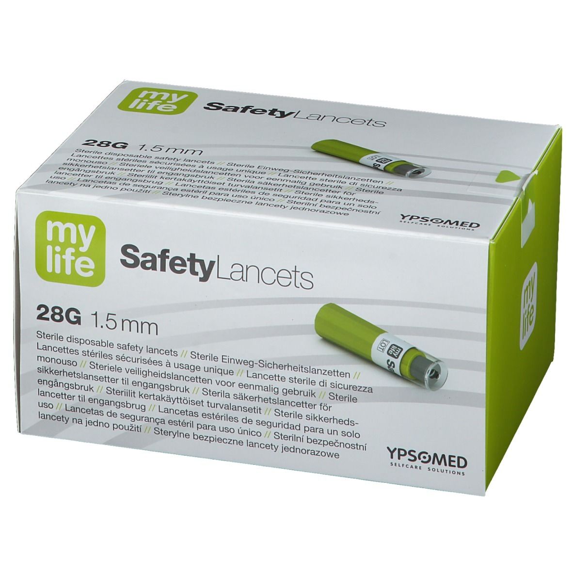 mylife SafetyLancets Comfort Sicherheitsnadeln 28G 1,5 mm