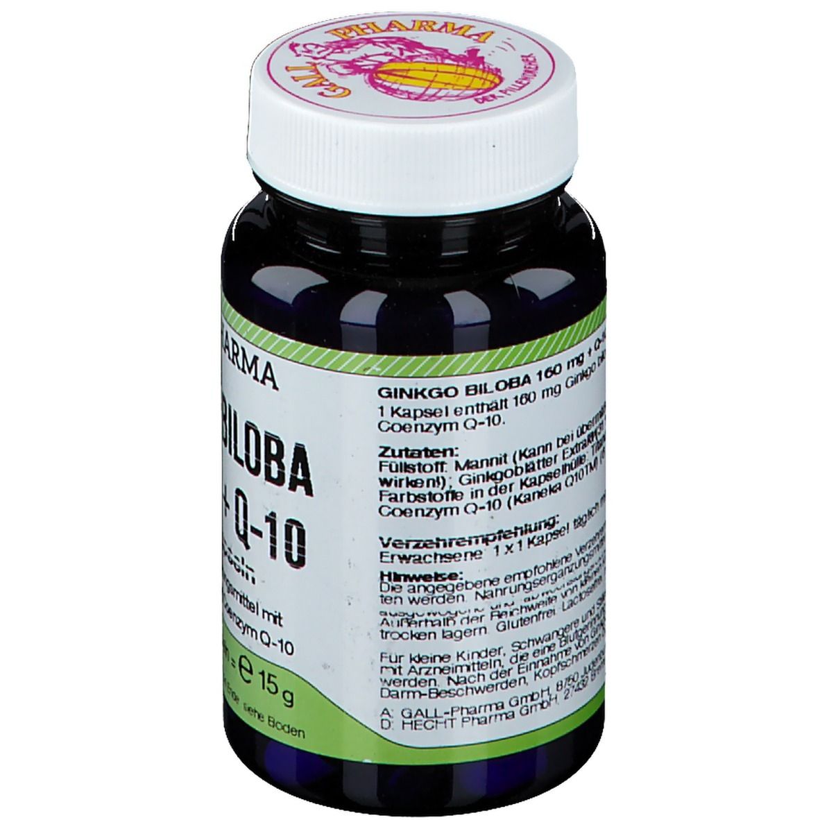 GALL PHARMA Ginkgo Biloba 160 mg + Q-10 GPH