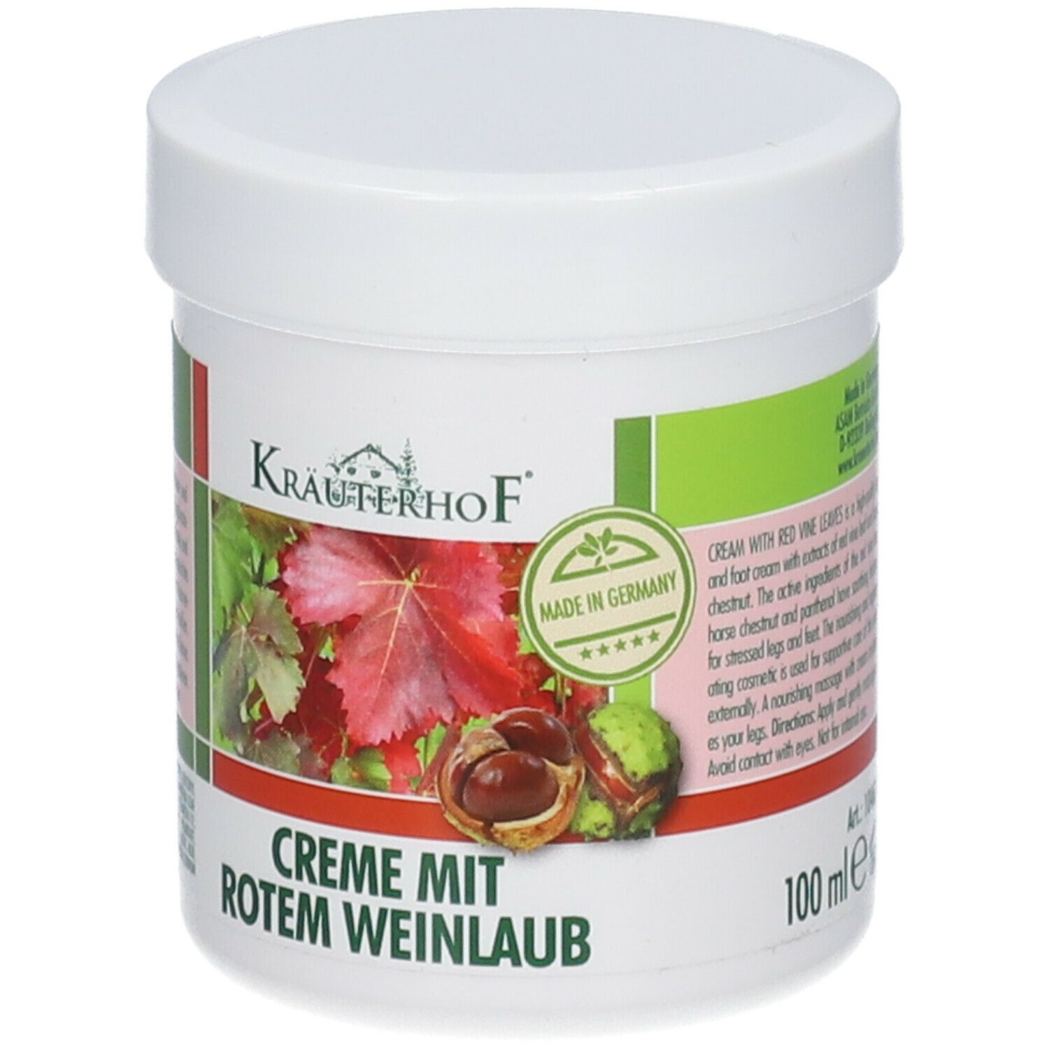 Kräuterhof® Creme mit rotem Weinlaub