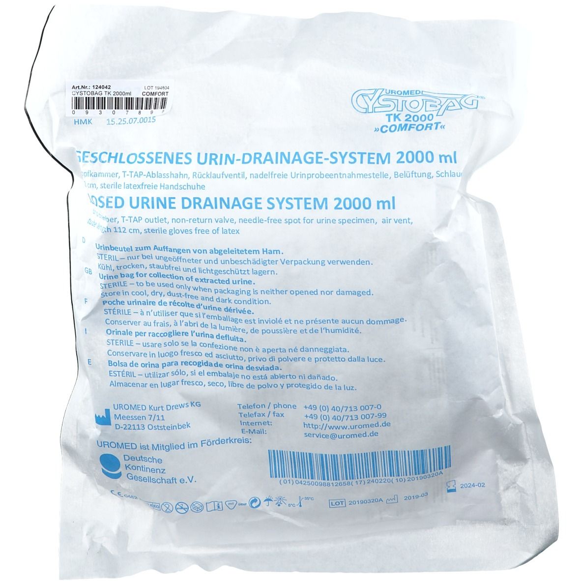 UROMED CYSTOBAG TK 2000 CO