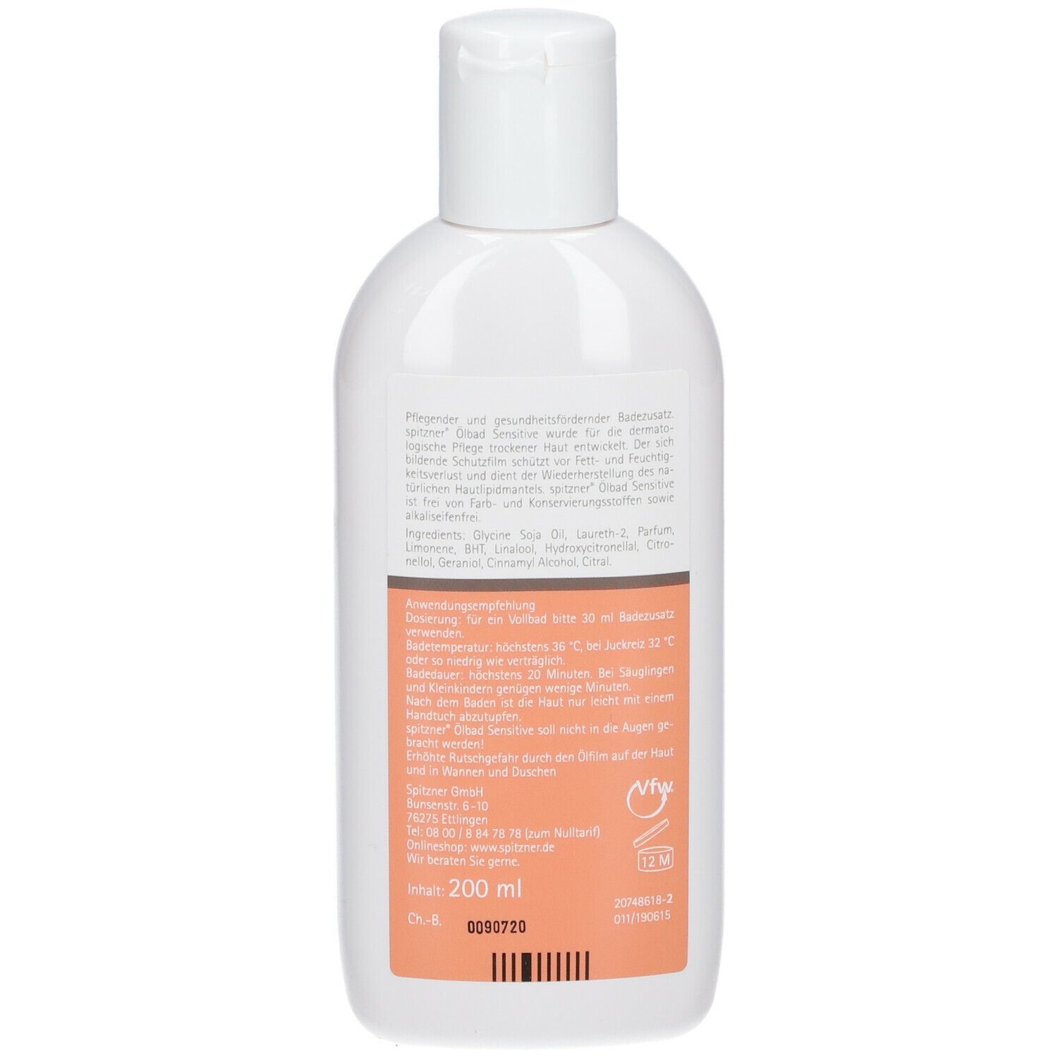 Spitzner® Ölbad Sensitive 200 ml - Shop Apotheke
