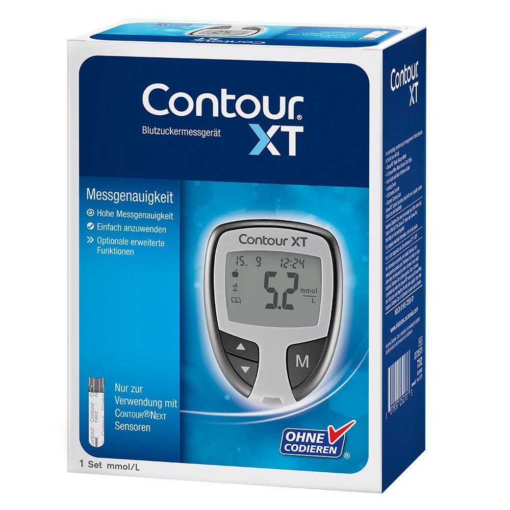 CONTOUR® XT Set mmol/l Blutzuckermessgerät