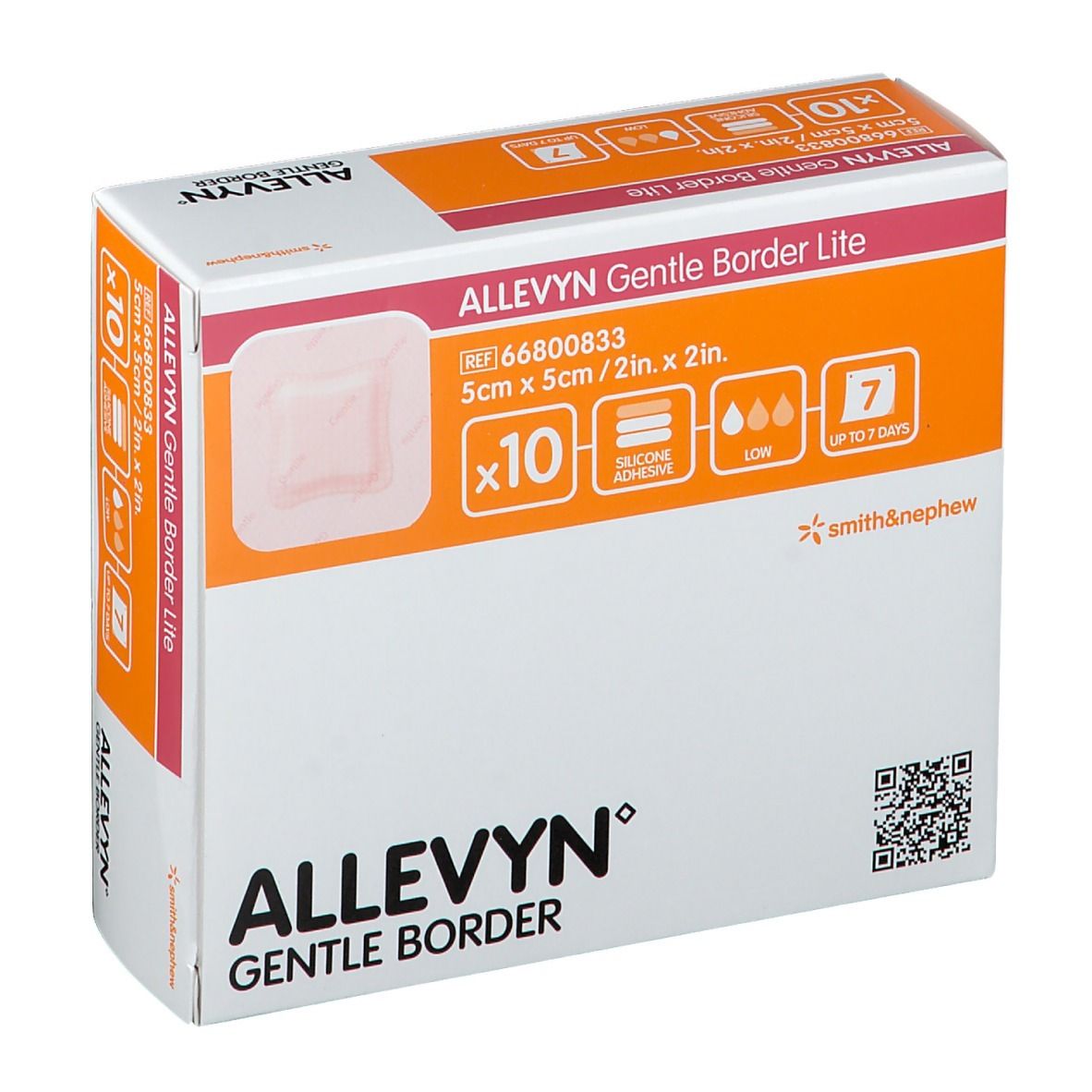 ALLEVYN® Gentle Border Lite 5 x 5 cm