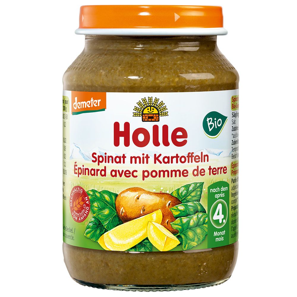 Holle Spinat mit Kartoffeln