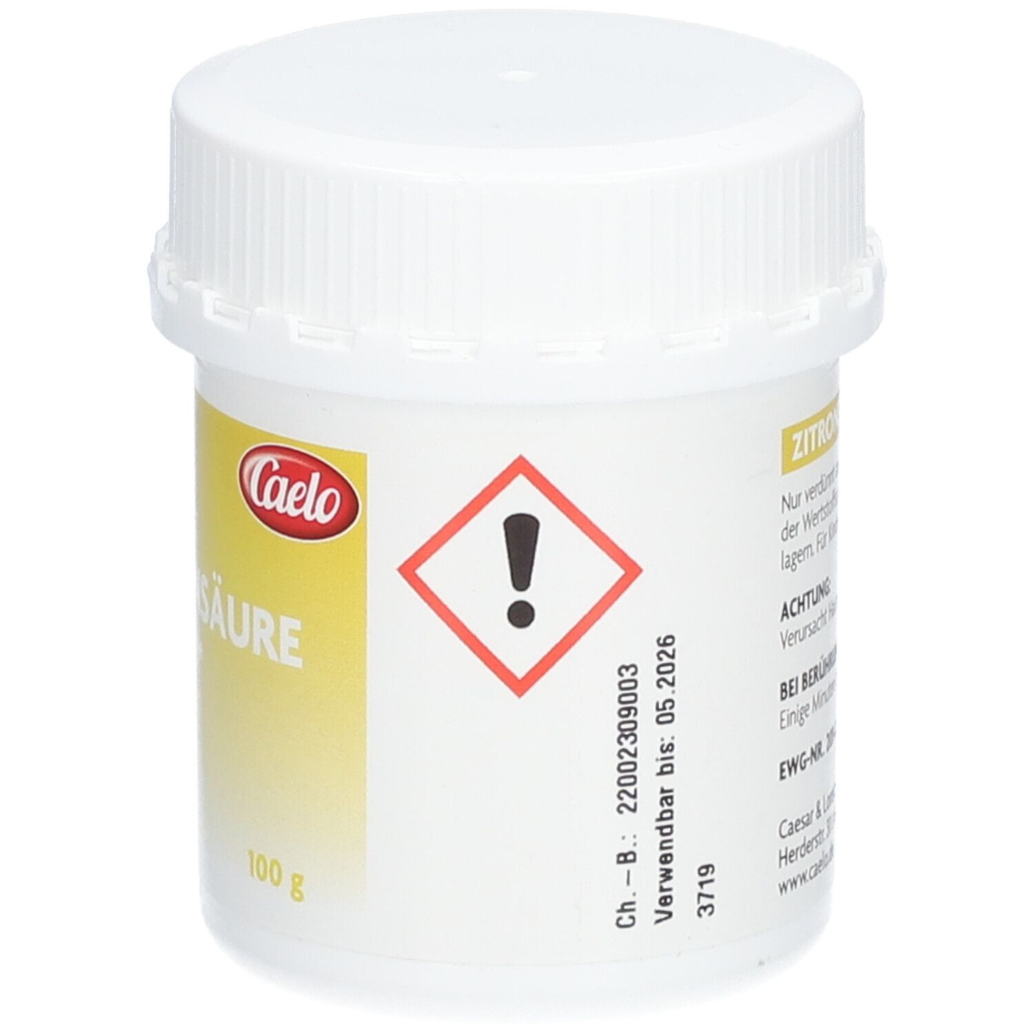 Caelo Zitronensäure – Für Reinigungszwecke 100 g - Shop Apotheke