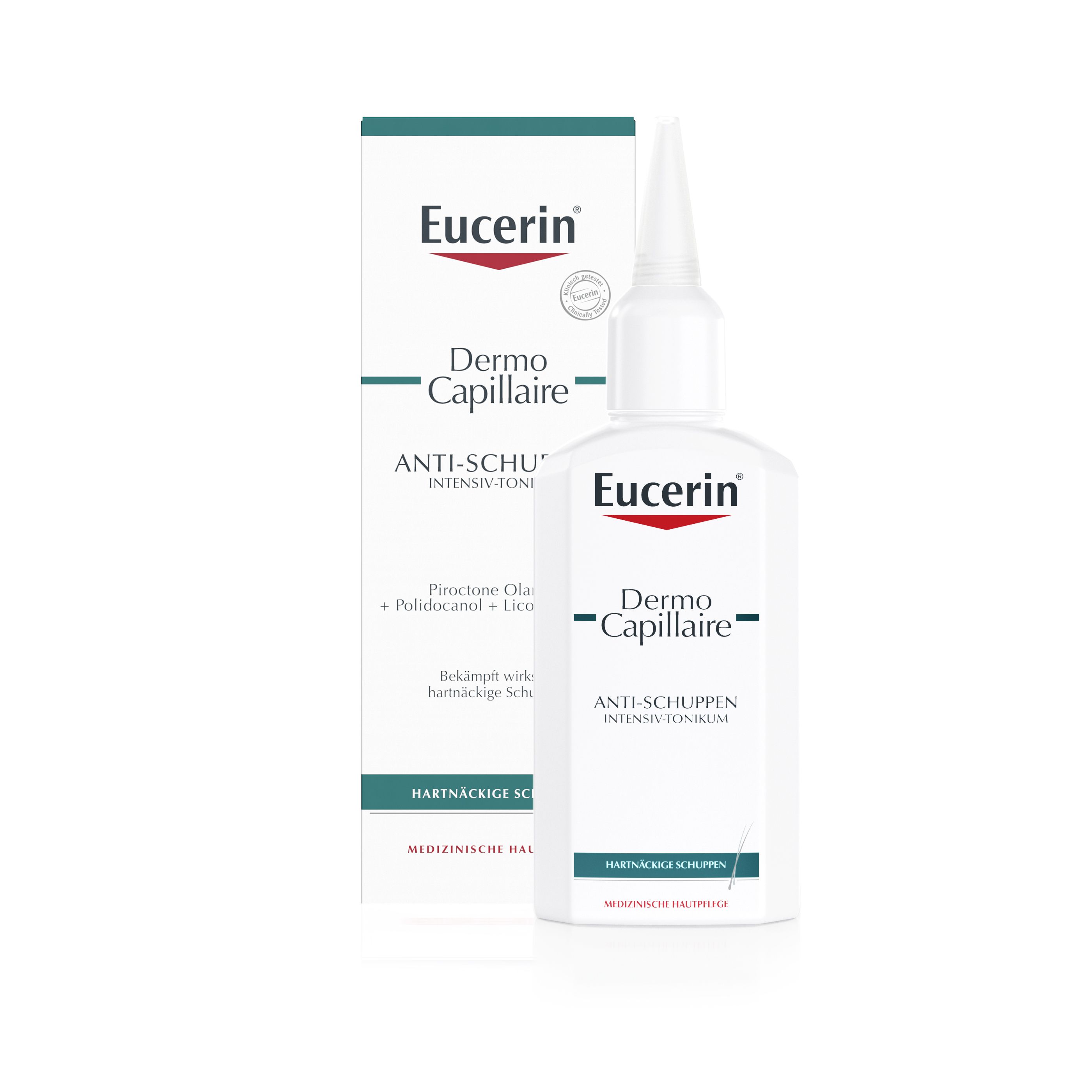 Eucerin DermoCapillaire Anti-Schuppen Intensiv-Tonikum – bekämpft wirksam hartnäckige Schuppen und mindert Juckreiz