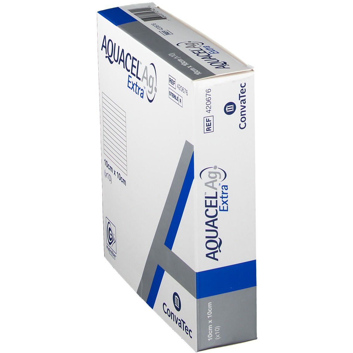 AQUACEL® Ag Extra™ 10 x 10 cm
