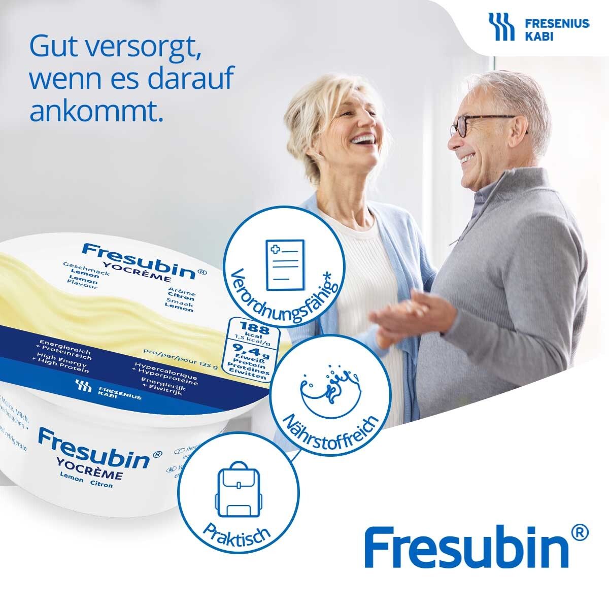 Fresubin YOcreme Himbeere | Aufbaukost bei Mangelernährung & Appetitlosigkeit