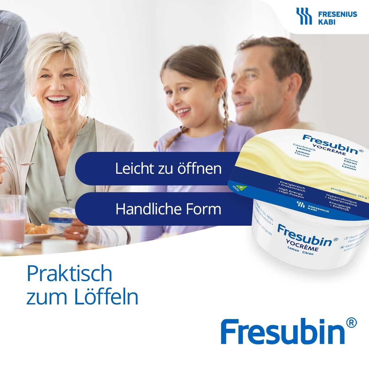 Fresubin YOcreme Lemon | Aufbaukost bei Mangelernährung & Appetitlosigkeit