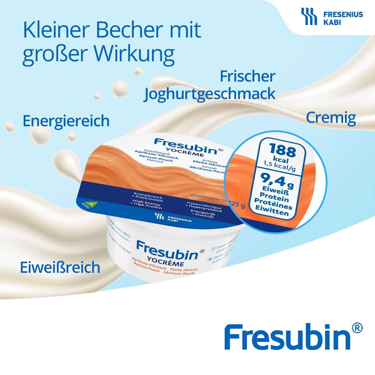 Fresubin YOcreme Mischkarton | Aufbaukost bei Mangelernährung & Appetitlosigkeit