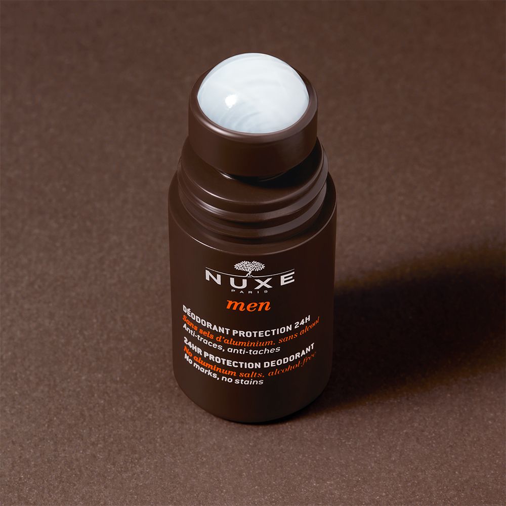 NUXE Men aluminiumfreies Deodorant mit 24H Schutz gegen Schweiß und Körpergeruch