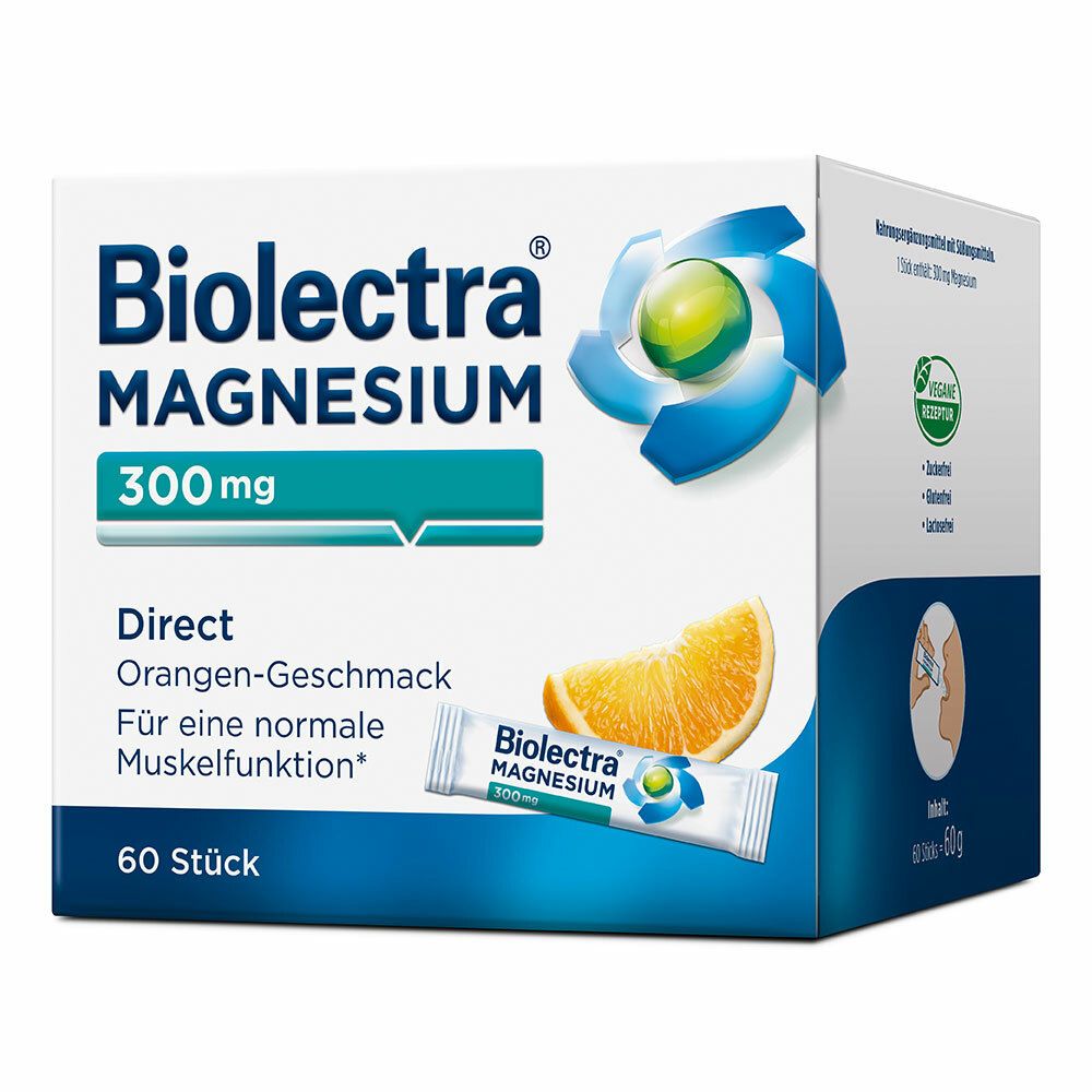 Biolectra® Magnesium 300 mg Direct Orangengeschmack