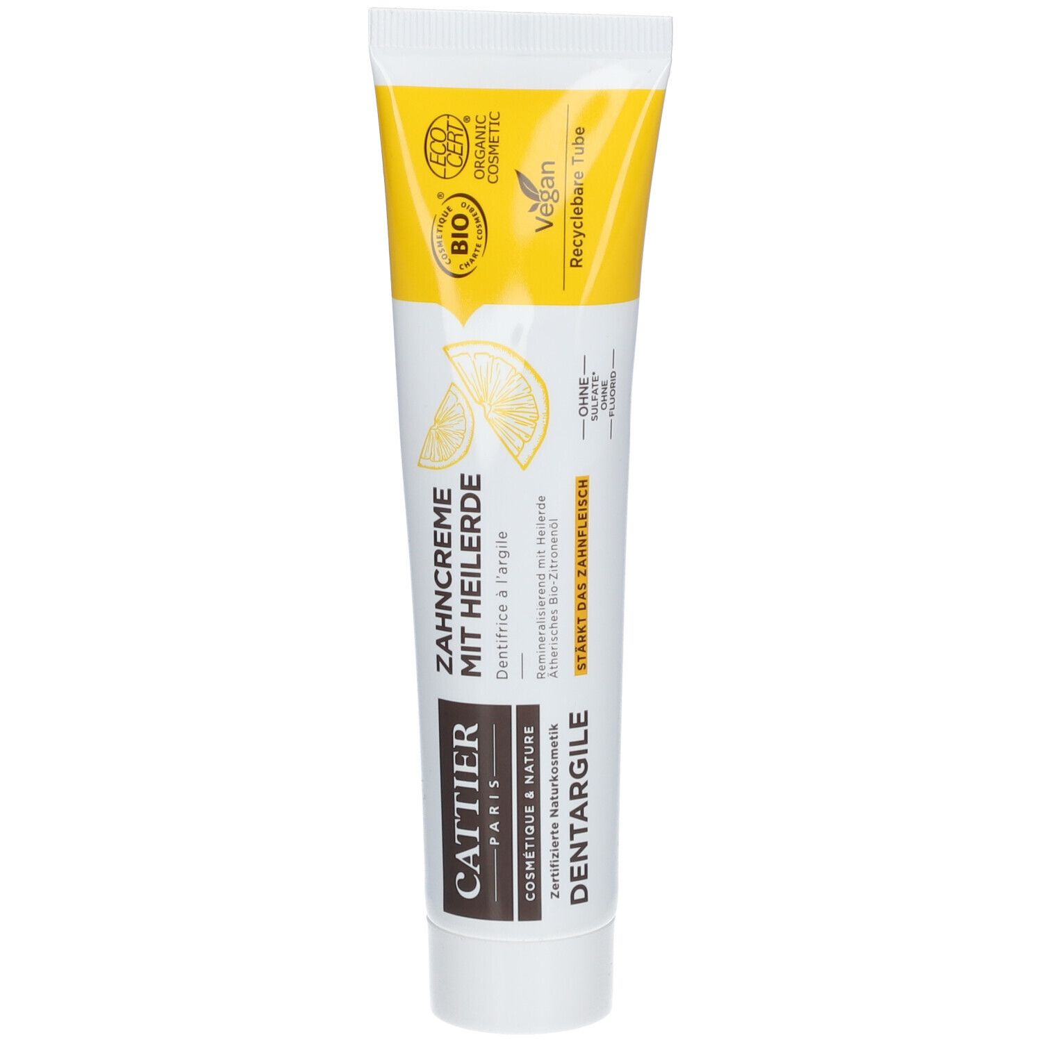 CATTIER Zahncreme mit Heilerde - Zitrone