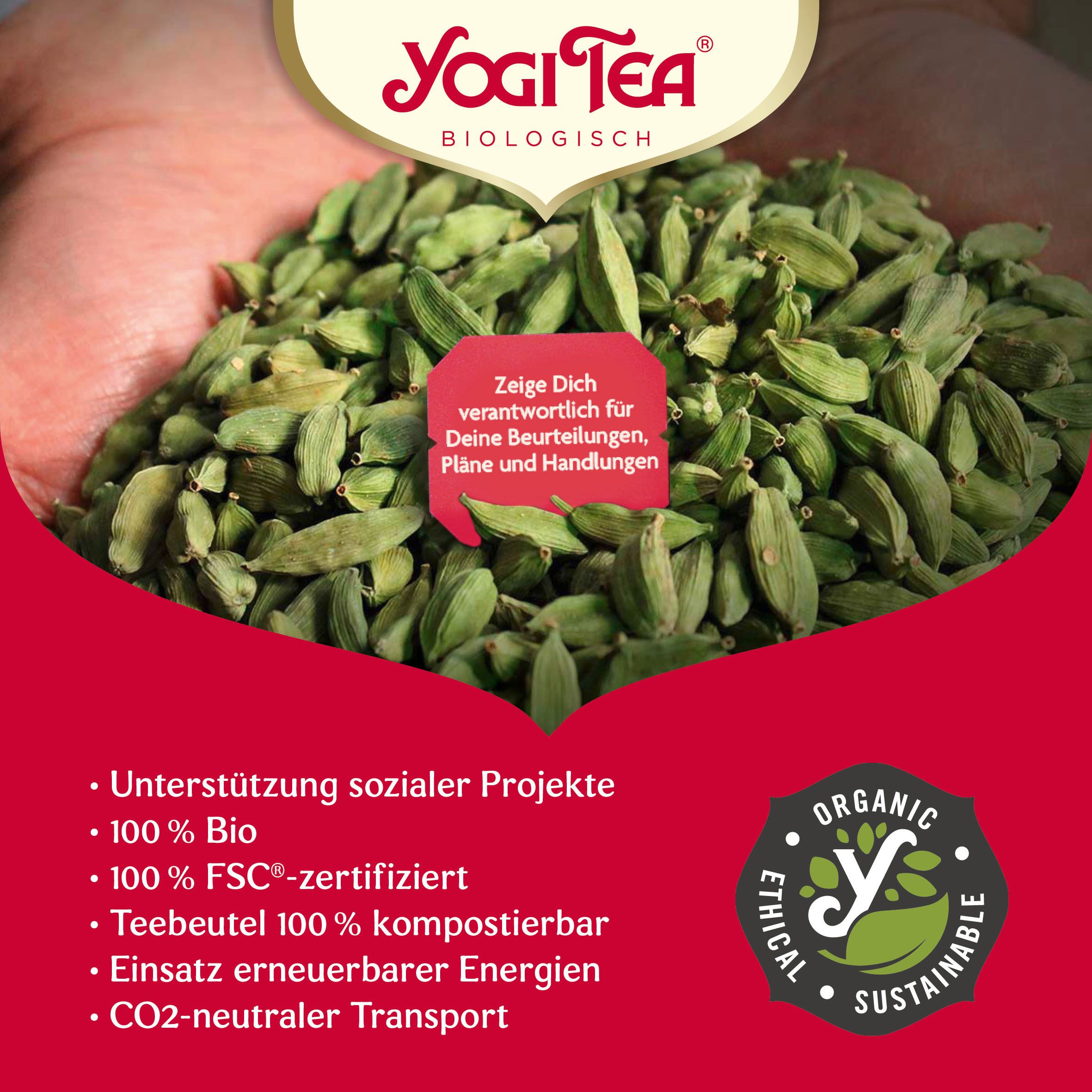 YOGI TEA® Grüne Energie, Grüner Bio Kräutertee