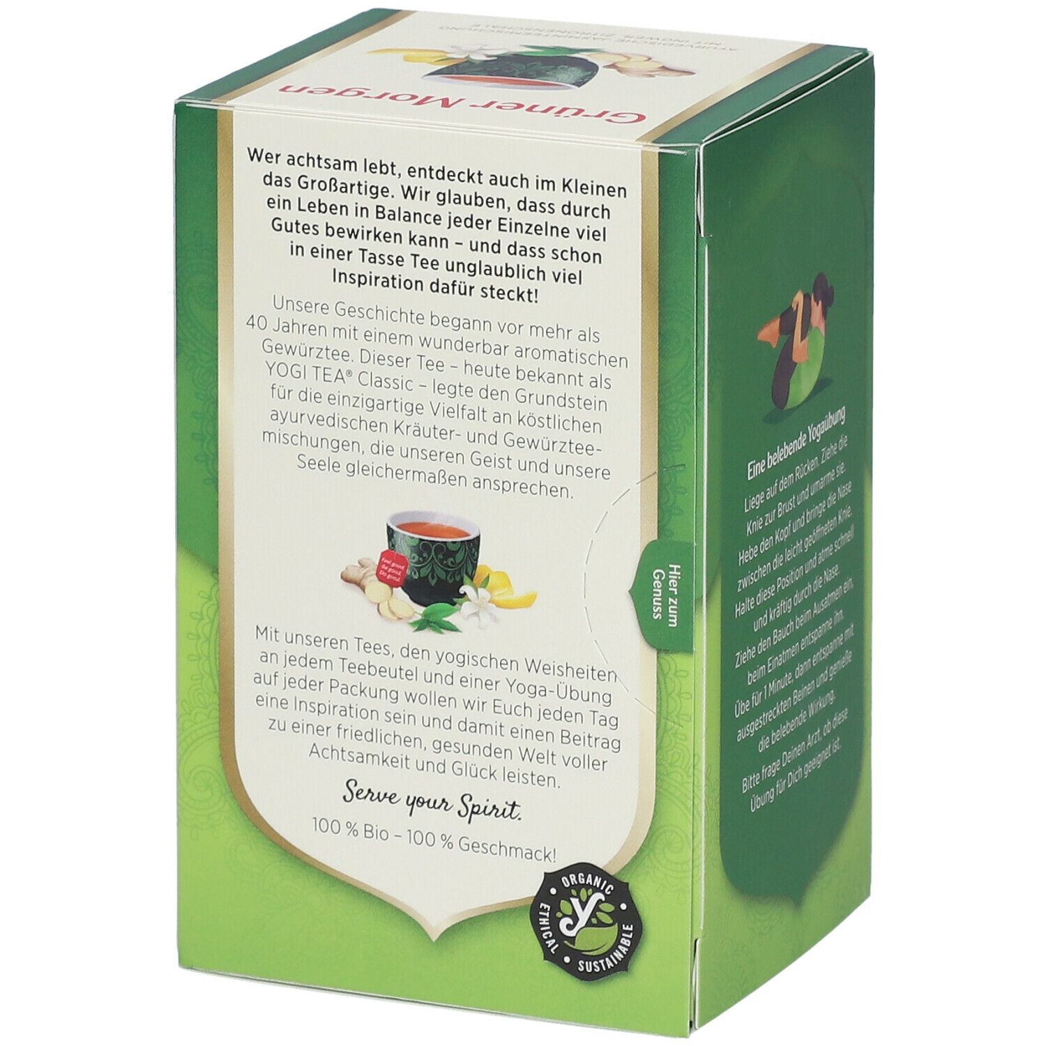YOGI TEA® Grüner Morgen, Bio Jasmin-Tee
