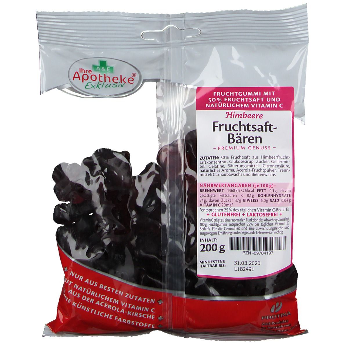 Fruchtsaft-Bären Himbeere