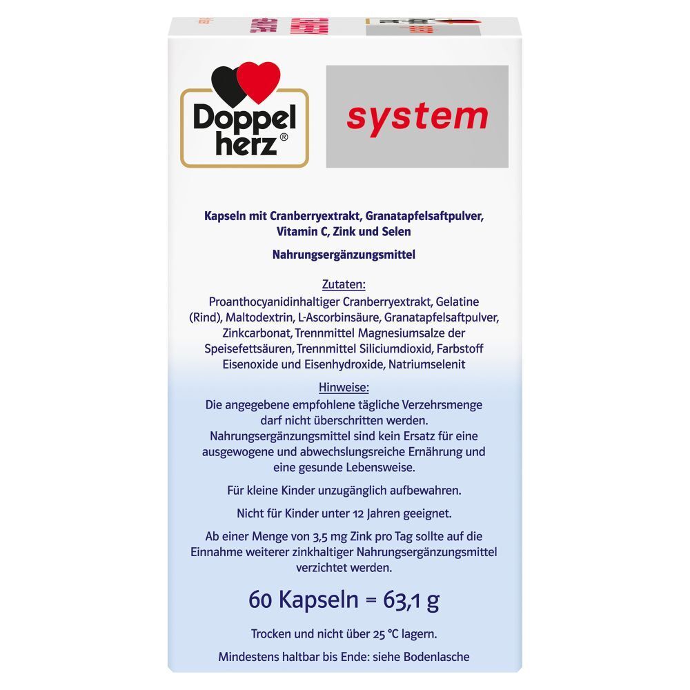 Doppelherz® system CRANBERRY + GRANATAPFEL