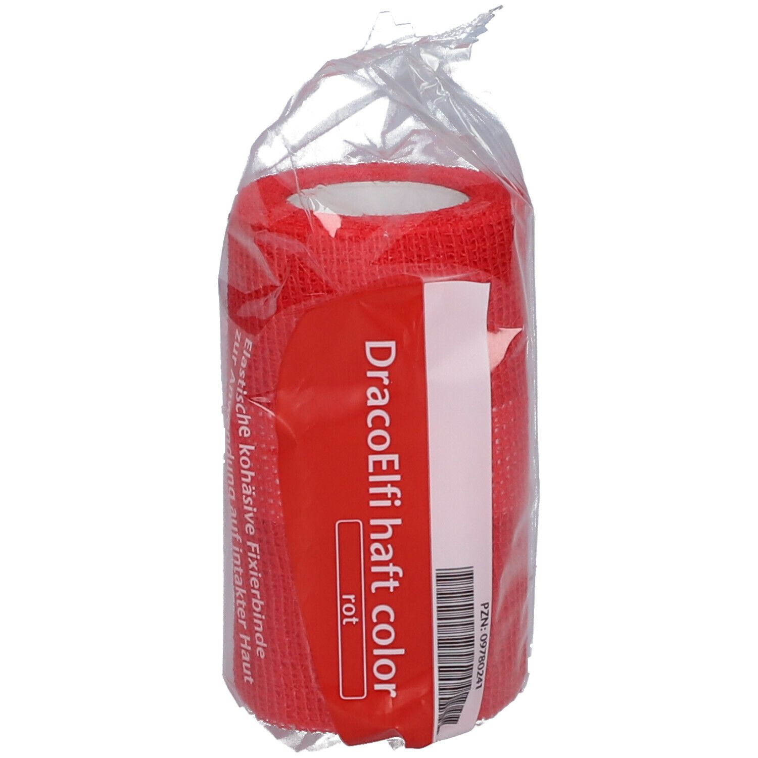 DRACOELFI haft color Fixierbinde 8 cmx4 m rot